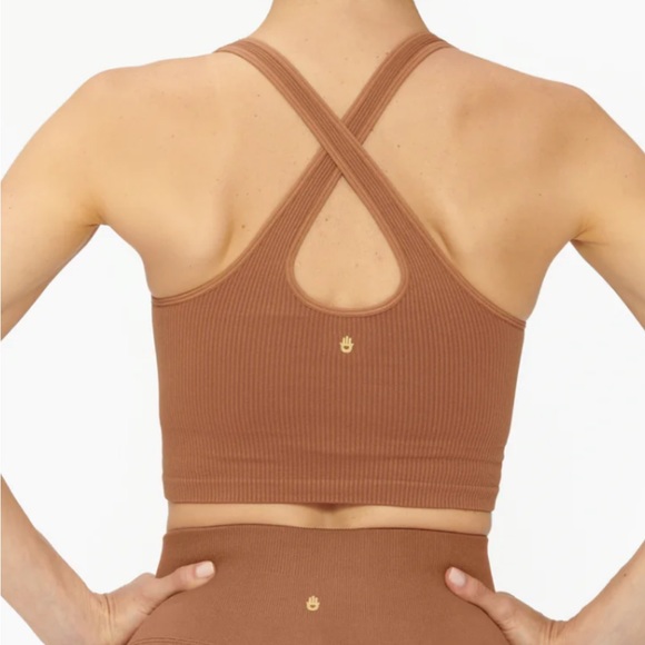 spiritual gangster longline bra tank- clay / brown xs/s(fits like a true small!) - Picture 2 of 5